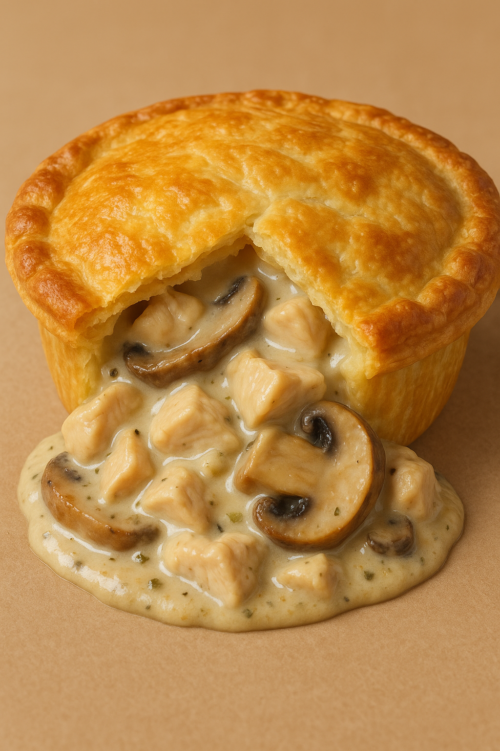 Chicken mushroom pie