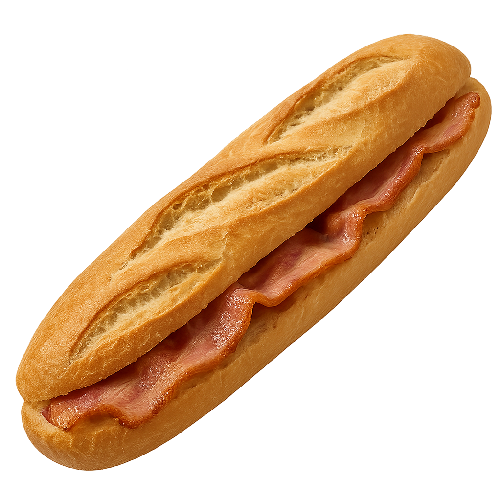 Bacon baguette