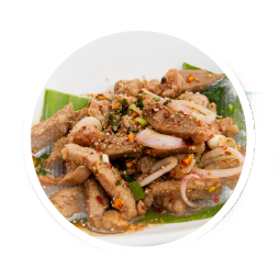 Sliced Grilled Pork Salad