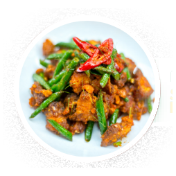 Stir-Fried with Red Curry Paste