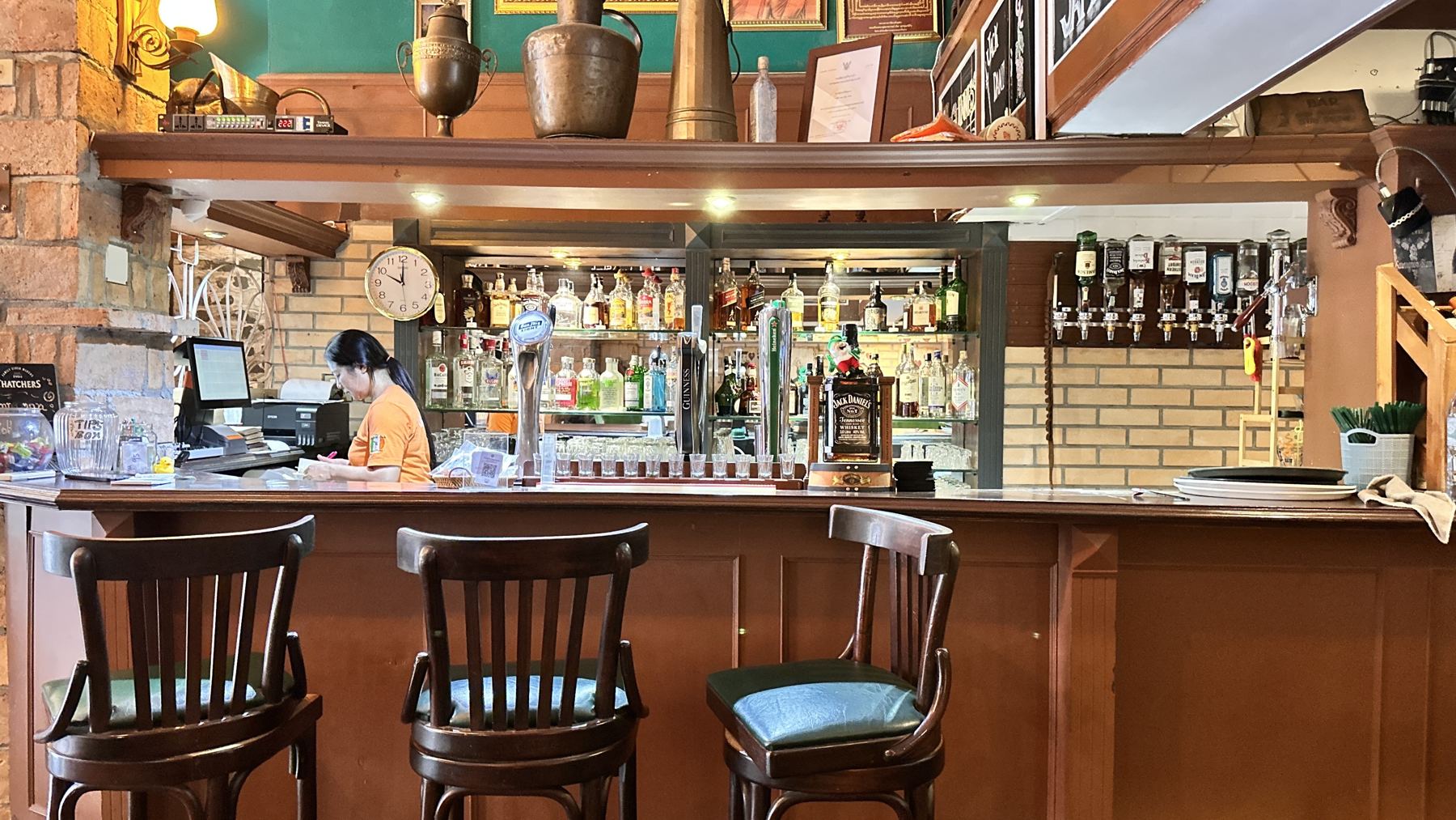 The bar at The Irish Clock, Udon Thani