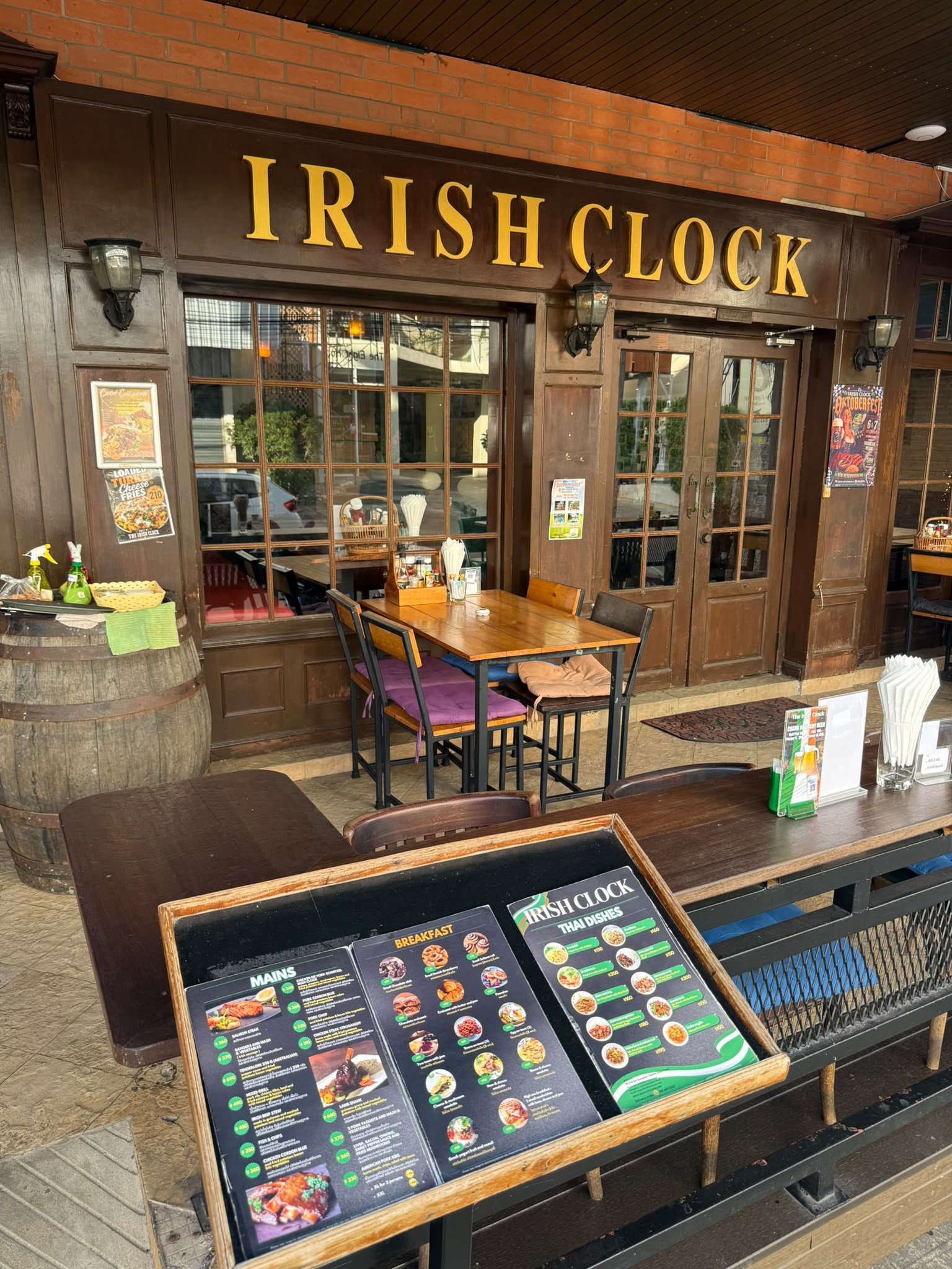 The Irish Clock entrance, next to the Wheelhouse