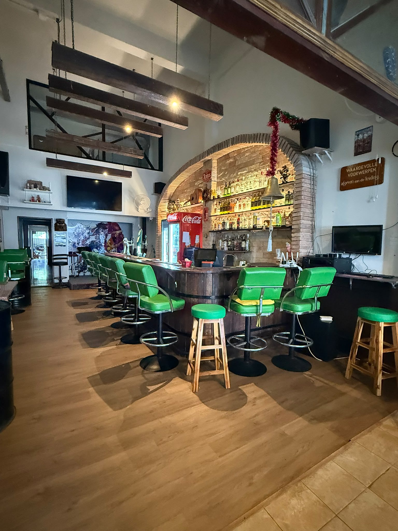 The bar at the Wheelhouse