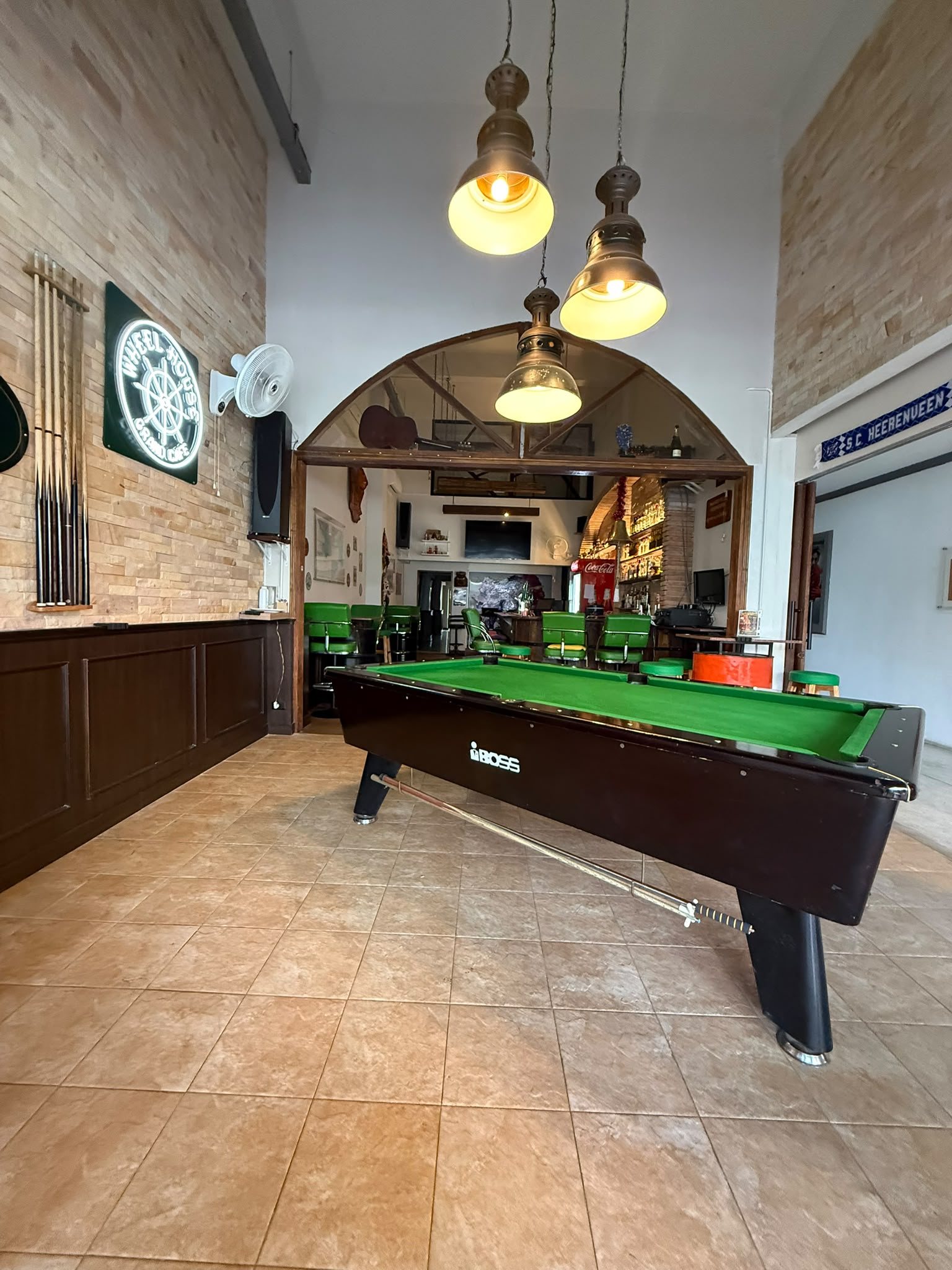 Pool table at the Wheelhouse bar, Udon Thani